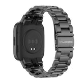 Mijobs Three-Bead Metal Stainless Steel Watch Band